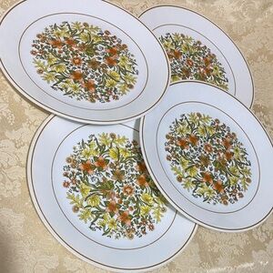 Vintage Corelle “Indian Summer” 4pc 10”Dinner Plates Set